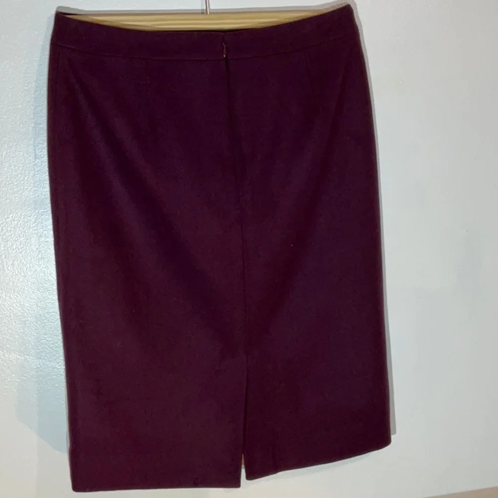 J. Crew Rich Plum Pencil Skirt - Picture 4 of 6